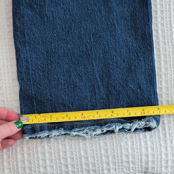 Stylish Dark Blue Cropped Jeans - Picture 8 of 8